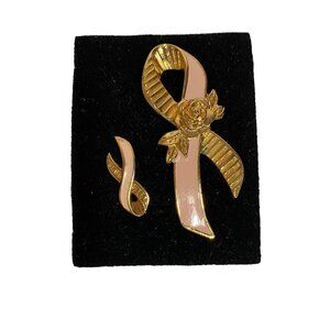 Avon‎ Vintage Breast Cancer Awareness Pin Set in Original Box
